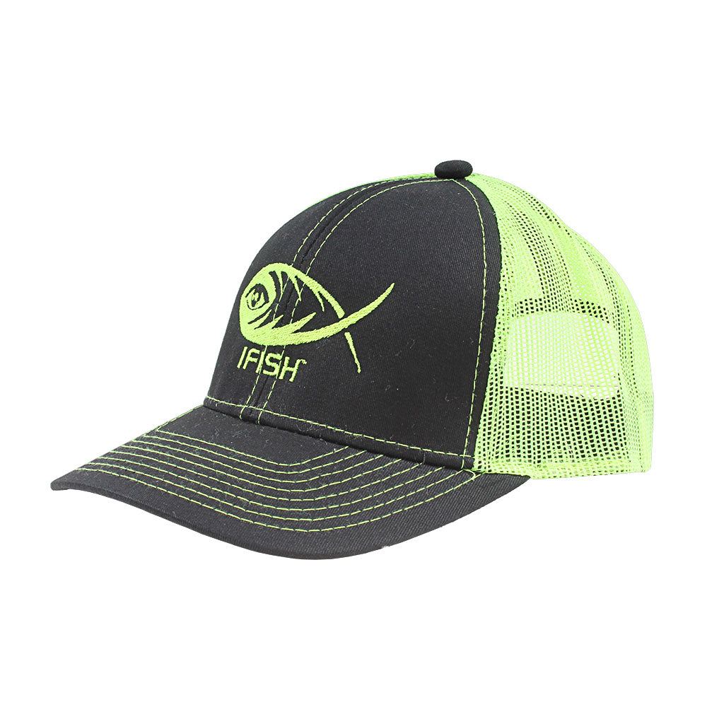 iFish Structured Mesh-Back Logo Hat