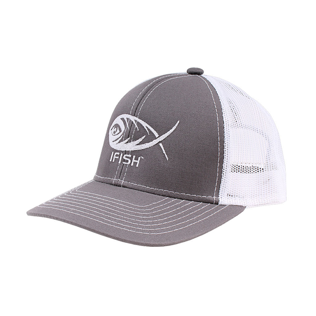 iFish Structured Mesh-Back Logo Hat