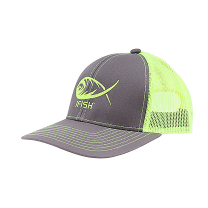 iFish Structured Mesh-Back Logo Hat