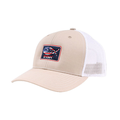 Patriotic iFish Patched Mesh-Back Trucker Hat