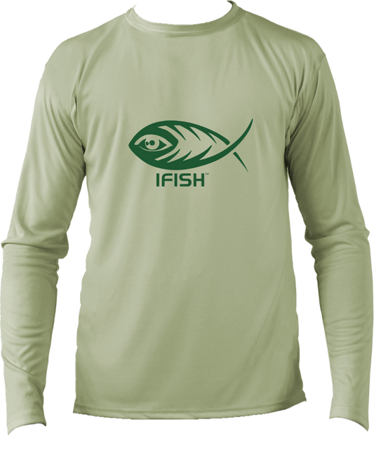 IFISH long sleeve performance shirt with black logo