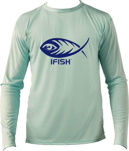 IFISH long sleeve performance shirt with black logo